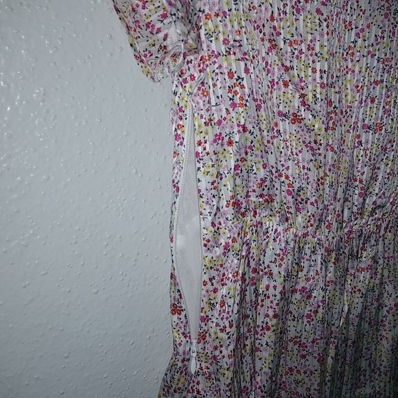 J.Crew 2 XS Floral Midi Maxi Dress Button Down Front Pink Yellow NWOT - Picture 2 of 12